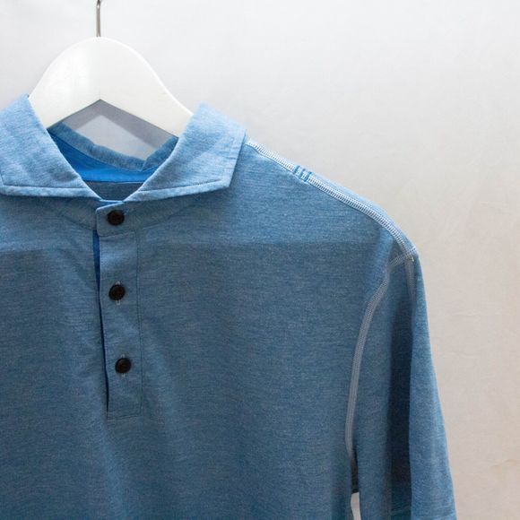 lululemon athletica Blue Polo Shirt - Picture 2 of 4